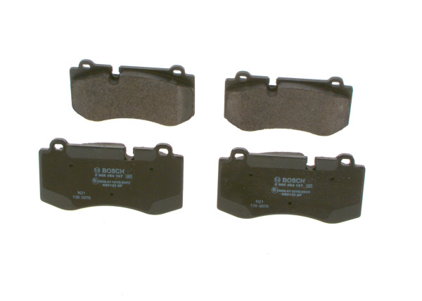 Brake Pad Set, disc brake - 0986494167 BOSCH - A0044206220, A0044208020, A0054207820
